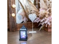 Декоративный фонарь 11х11х22,5 см, черный корпус, цвет свечения RGB с эффектом мерцания NEON-NIGHT