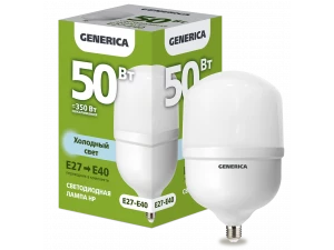 Лампа светодиодная HP 50 Вт 230 В 6500 К Е27-E40 GENERICA ИЭК