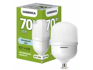 Лампа светодиодная HP 70 Вт 230 В 6500 К Е27-E40 GENERICA ИЭК
