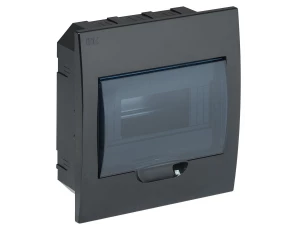 Корпус пластиковый ЩРВ-П-8 модулей встраиваемый черный IP41 ИЭК