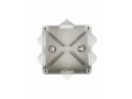 Коробка КМ41233 распаячная для открытой проводки 100х100х50 мм IP44 (RAL7035, 6 гермовводов) ИЭК