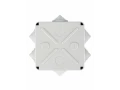 Коробка КМ41233 распаячная для открытой проводки 100х100х50 мм IP44 (RAL7035, 6 гермовводов) ИЭК