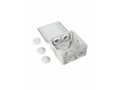 Коробка КМ41233 распаячная для открытой проводки 100х100х50 мм IP44 (RAL7035, 6 гермовводов) ИЭК