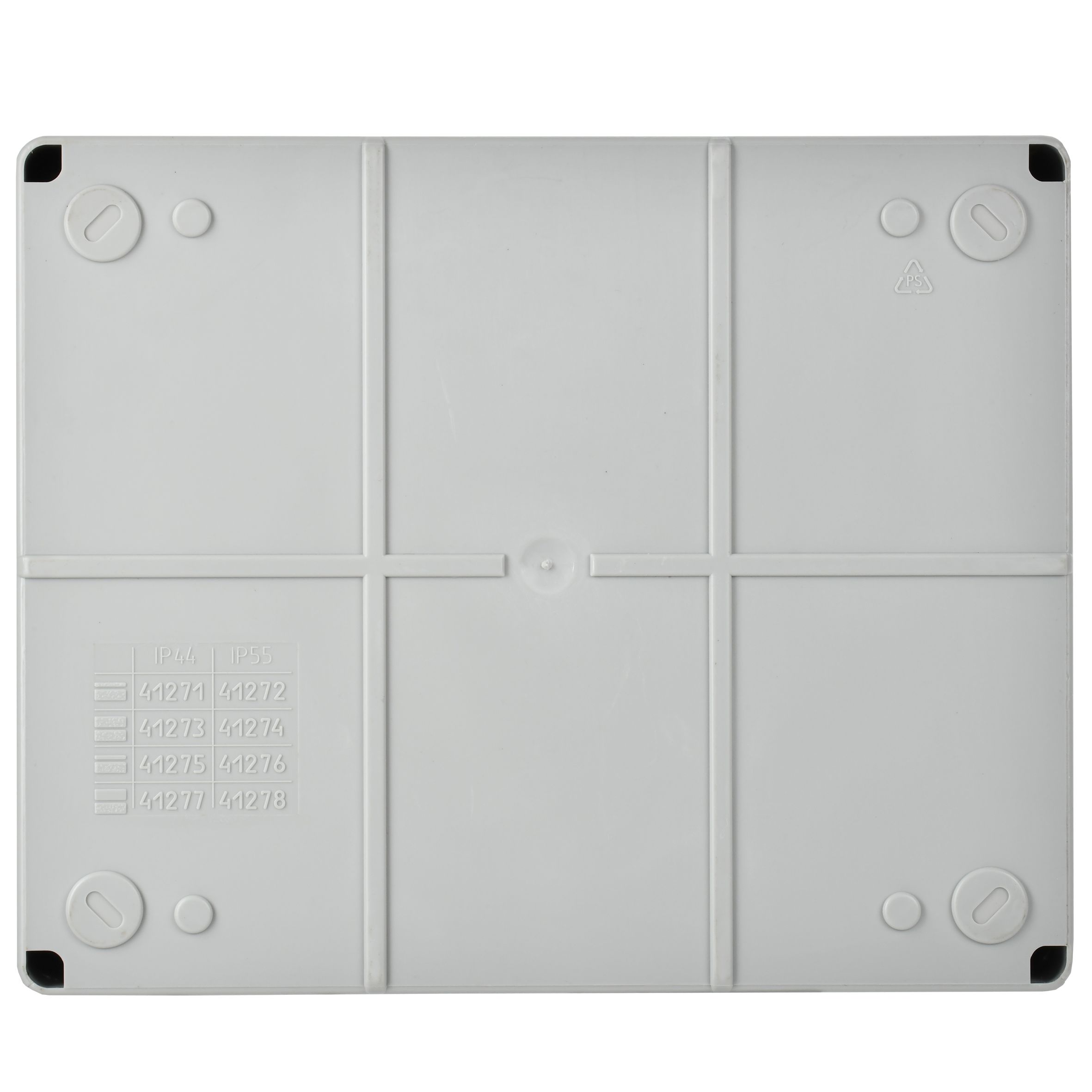 Коробка КМ41272 распаячная для открытой проводки 240х195х90 мм IP55 (RAL7035, кабельные вводы 5 шт) ИЭК