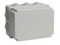 Коробка распаячная КМ41246 для открытой проводки 190х140х120мм IP55 (RAL 7035, 10 гермовводов) ИЭК
