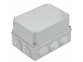 Коробка распаячная КМ41246 для открытой проводки 190х140х120мм IP55 (RAL 7035, 10 гермовводов) ИЭК