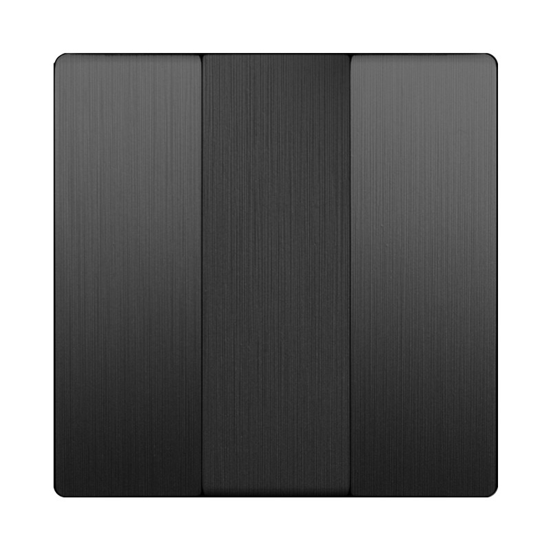 Набор клавиш для выключателя3-клавишного /WL04-SW-3G-CP (графит рифленый)