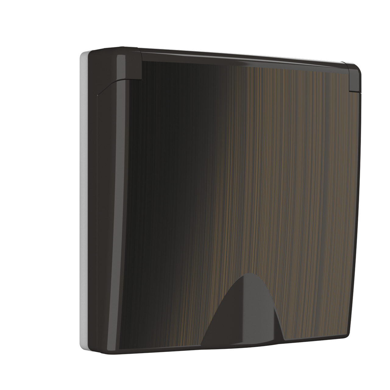 Накладка для розетки IP44 с крышкой /WL12-SKGSC-IP44-CP (бронзовый)