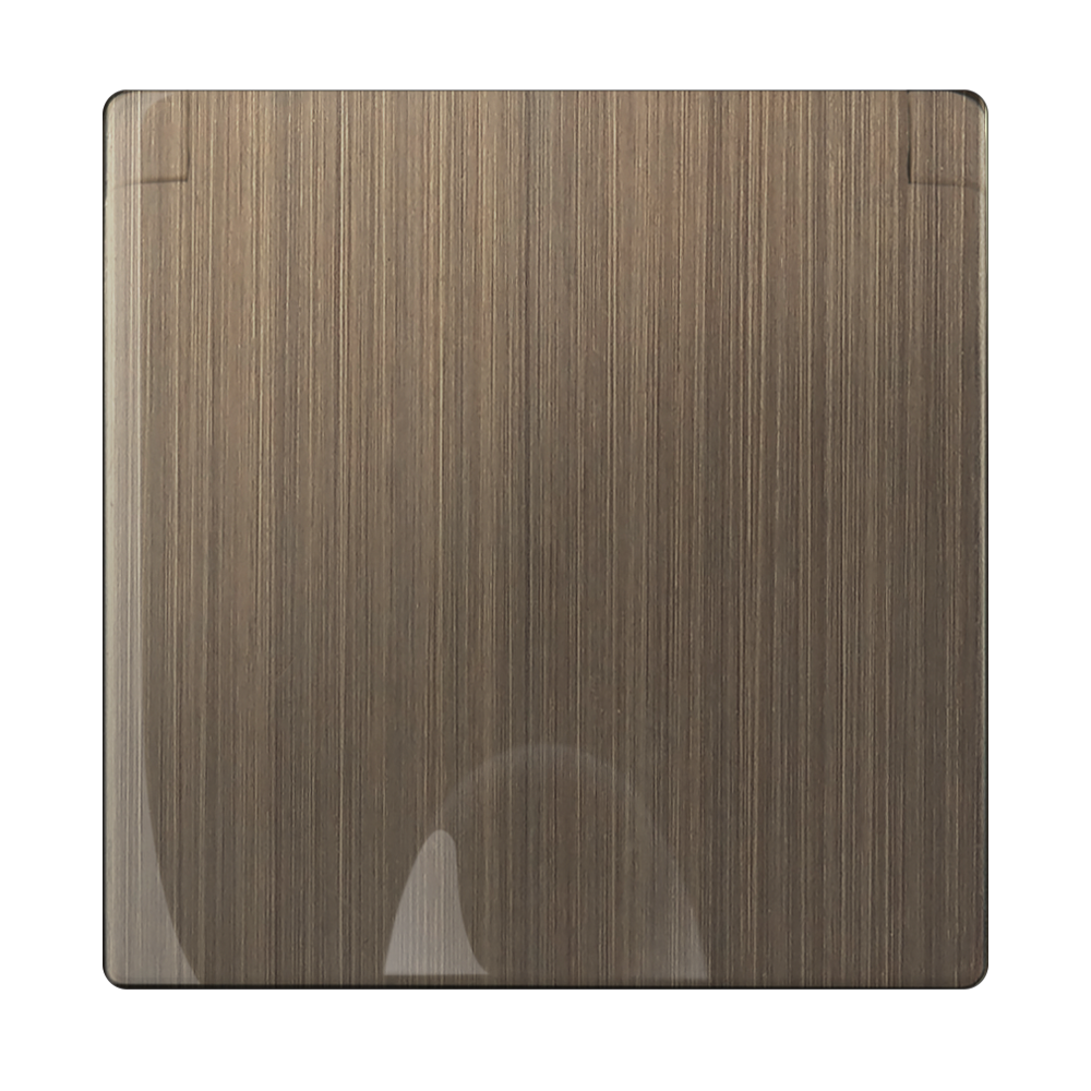 Накладка для розетки IP44 с крышкой /WL12-SKGSC-IP44-CP (бронзовый)