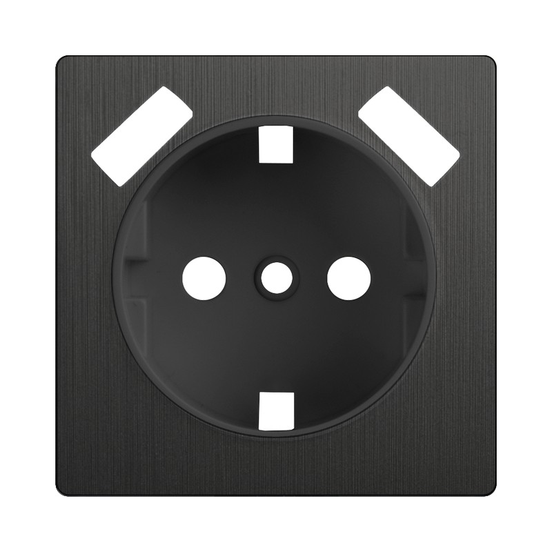 Накладка для USB розетки /WL04-USB-CP (графит рифленый)