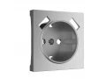 Накладка для USB розетки /W1179509 (серебряный рифленый)