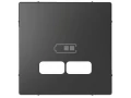 DL Центральная накладка USB 2,1A, антрацит /MTN4367-6034/