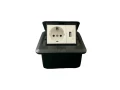 Напольная розетка EU+USB Black