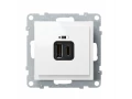 Зарядное устройство USB Type A+C SUNO, белый /721130/