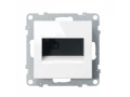 Розетка одиночная RJ45 категория 6 UTP SUNO, белый /721152/