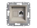 Розетка компьютерная 5е RJ45, бронза /EPH4300169/