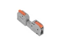 Клемма СМК 222-421R проходная разъемная 1 полюс серая 0,2-2,5/4мм² (50 шт/уп) REXANT 07-5261