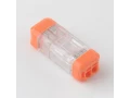 Экспресс-клемма СМК 2273-202R проходная разъемная 2 полюса 0,5-2,5мм² (50 шт/уп) REXANT 07-5241