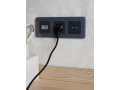 BRITE Розетка USB A+A 5В 3,1А РЮ10-1-БрГ графит ИЭК