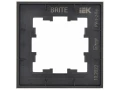 BRITE Рамка 1-местная РУ-1-2-Бр стекло черный матовый ИЭК
