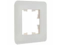 BRITE Рамка 1-местная РУ-1-2-Бр стекло белый RE ИЭК