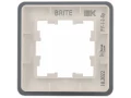 BRITE Рамка 1-местная РУ-1-2-Бр стекло белый RE ИЭК