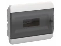 TEKFOR Корпус пластиковый ЩРВ-П-12 IP41 черная прозрачная дверь ИЭК