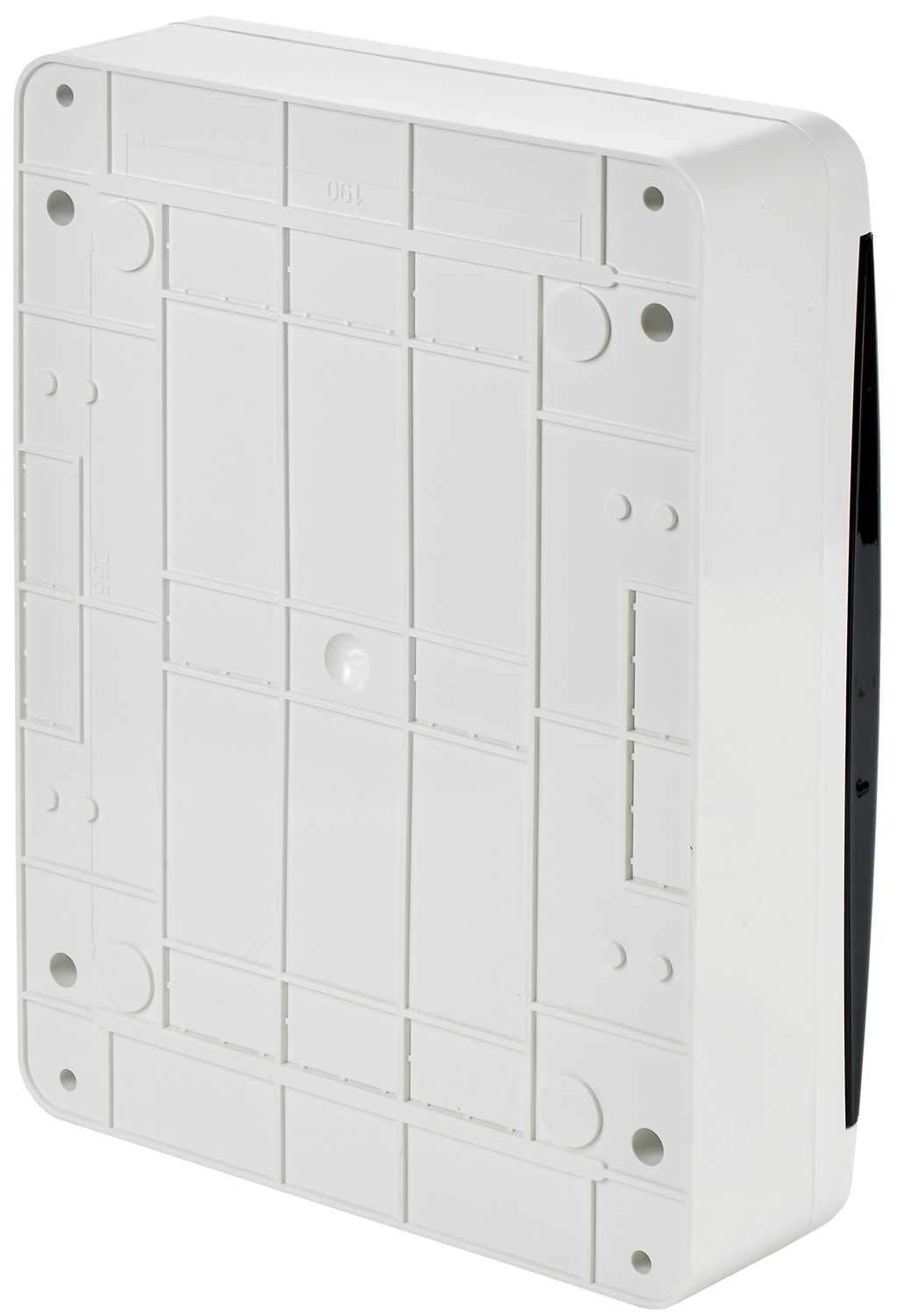 TEKFOR Корпус пластиковый ЩРН-П-24 IP41 черная прозрачная дверь ИЭК