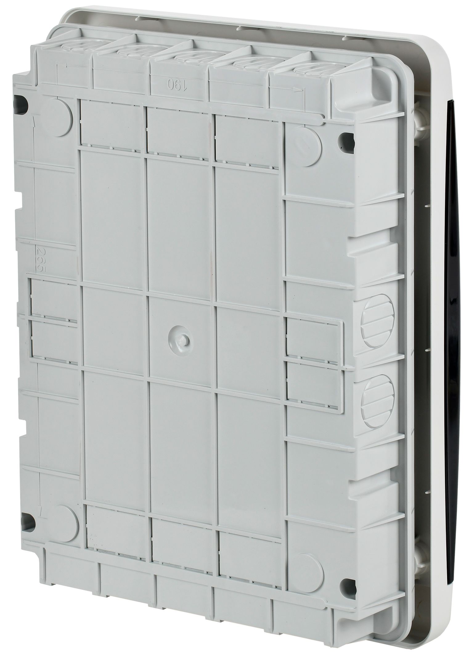 TEKFOR Корпус пластиковый ЩРВ-П-24 IP41 черная прозрачная дверь ИЭК