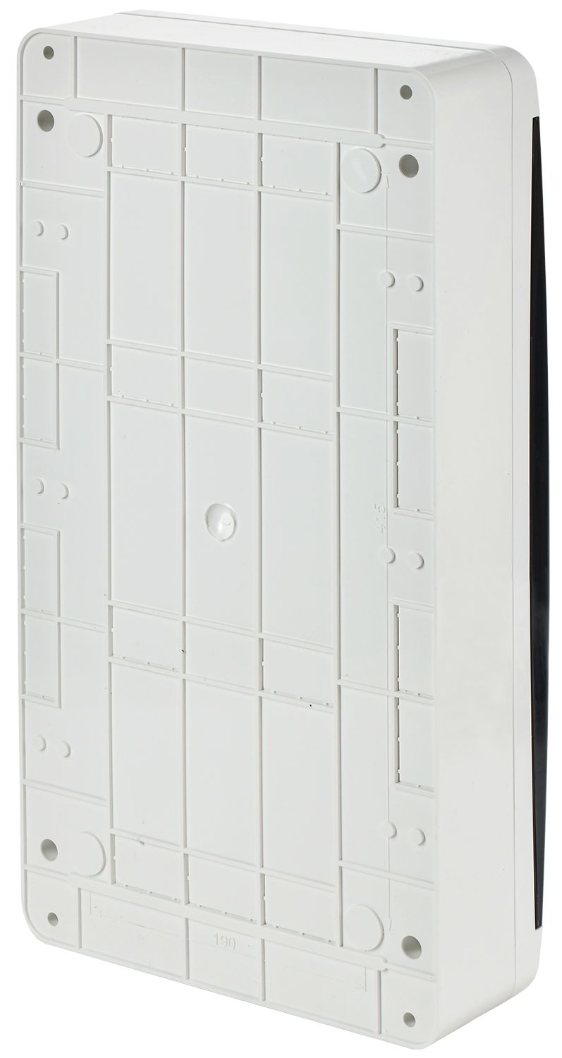 TEKFOR Корпус пластиковый ЩРН-П-36 IP41 черная прозрачная дверь ИЭК