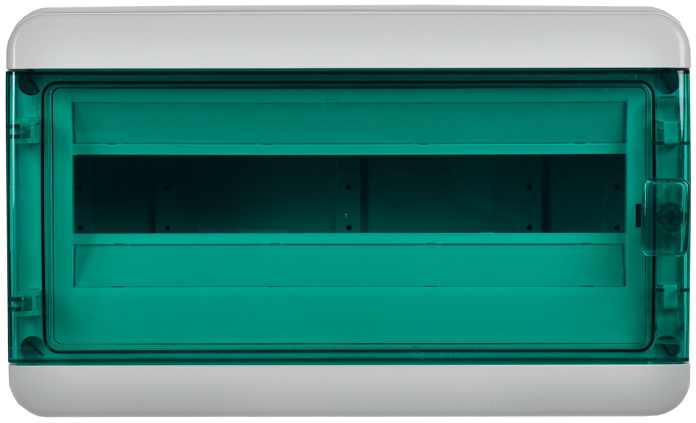 TEKFOR Корпус пластиковый КМПн-18 IP65 зеленая прозрачная дверь ИЭК