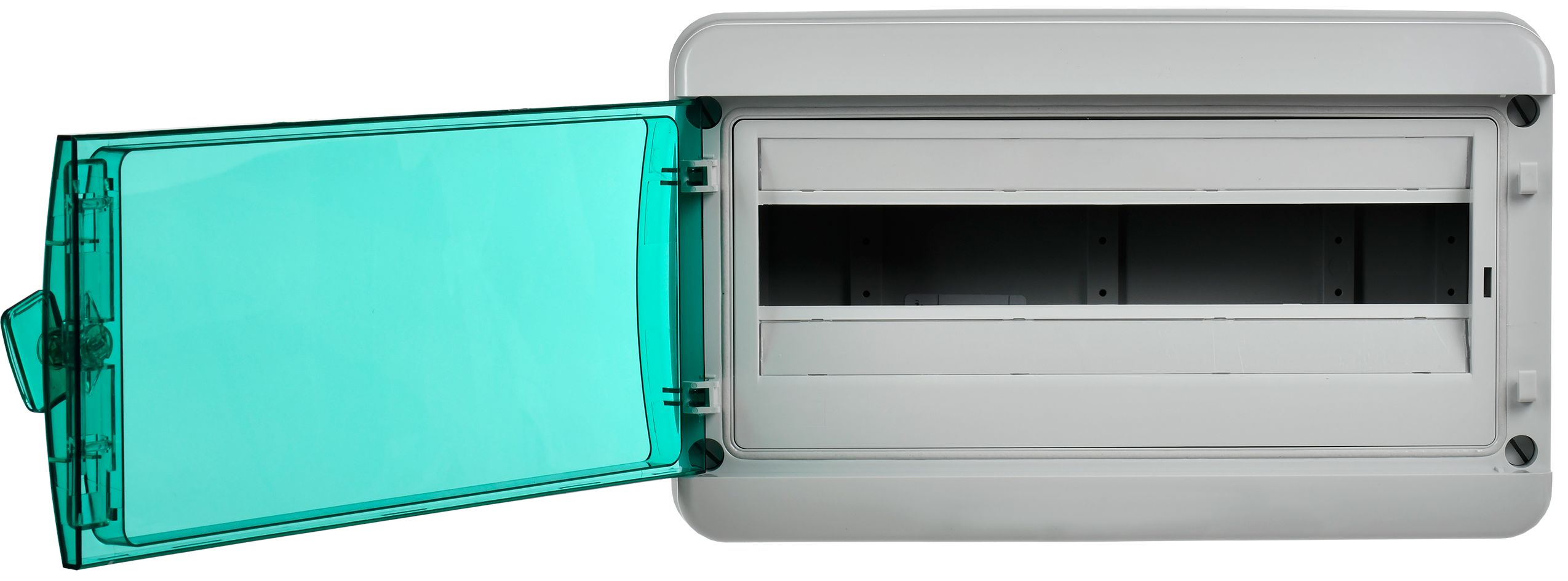 TEKFOR Корпус пластиковый КМПн-18 IP65 зеленая прозрачная дверь ИЭК