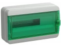 TEKFOR Корпус пластиковый КМПн-18 IP65 зеленая прозрачная дверь ИЭК
