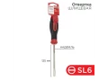 Отвертка шлицевая SL6х125мм, трехкомпонентная рукоятка, сталь S2 REXANT 12-4723-1