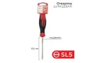 Отвертка шлицевая SL5х100мм, трехкомпонентная рукоятка, сталь S2 REXANT 12-4722-1
