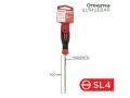 Отвертка шлицевая SL4х100мм, трехкомпонентная рукоятка, сталь S2 REXANT 12-6424-1