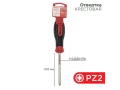 Отвертка крестовая PZ2х100мм, трехкомпонентная рукоятка, сталь S2 REXANT 12-6415-1