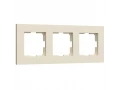 Рамка на 3 поста Slab (айвори матовый) /W0032962