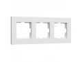 Рамка на 3 поста Slab (белый матовый) /W0032961