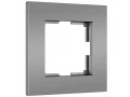 Рамка на 1 пост Slab (серебро матовый) /W0012965