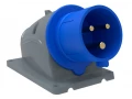 Вилка стационарная ССИ-523 32А-6ч/200-250В 2Р+РЕ IP44 MAGNUM ИЭК