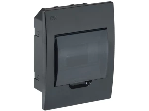 Корпус пластиковый ЩРВ-П-6 модулей встраиваемый черный IP41 ИЭК