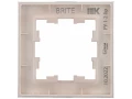 BRITE Рамка 1-местная РУ-1-2-Бр стекло розовый матовый ИЭК
