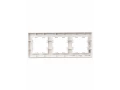 BRITE Рамка 3 -местная РУ-3-2-Бр стекло розовый матовый ИЭК