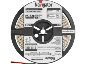 Лента СД NLS-5050W60-14.4-IP20-12V R5 71 424 Navigator