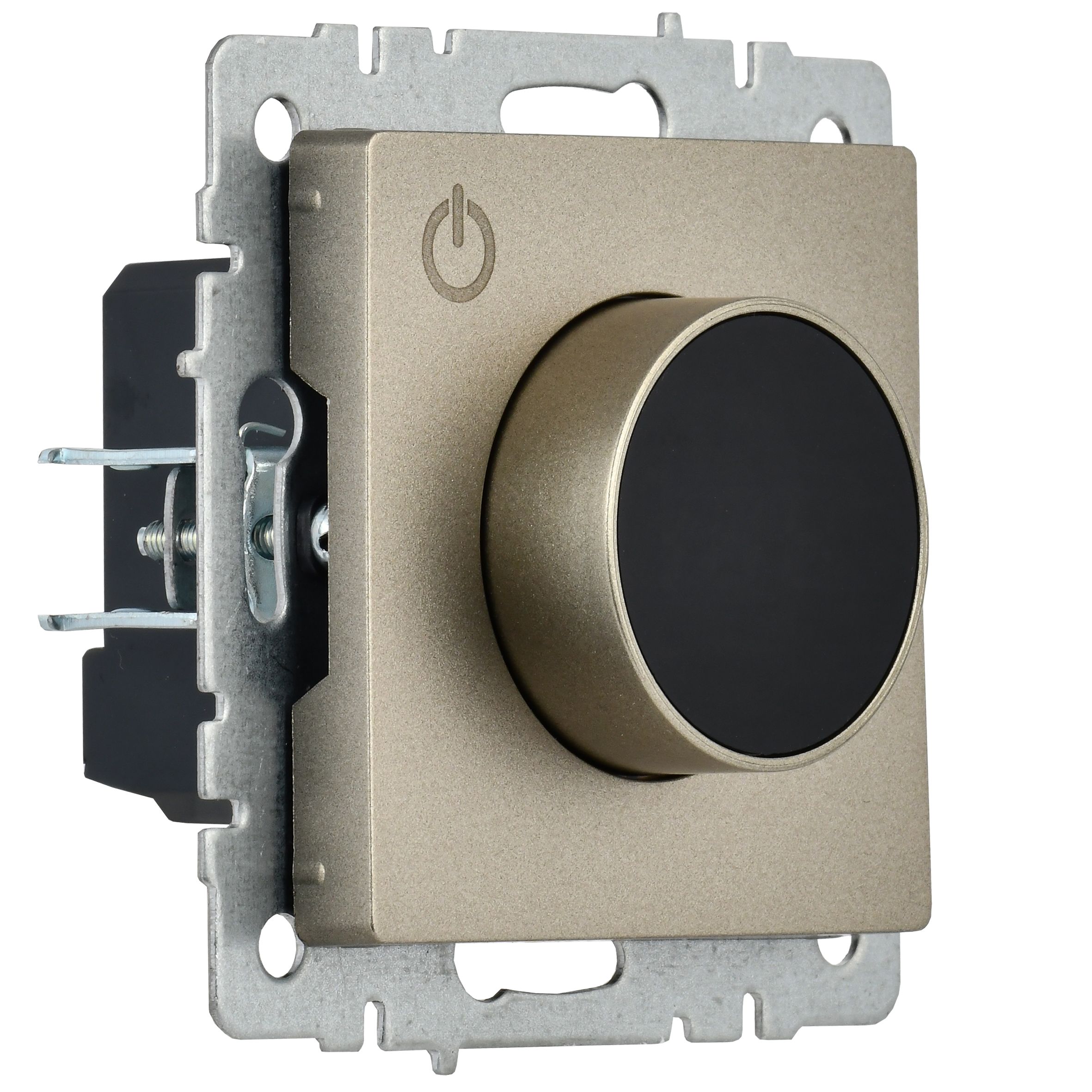 BRITE Термостат электронный с индикацией ТС10-1-БрШ шампань ИЭК