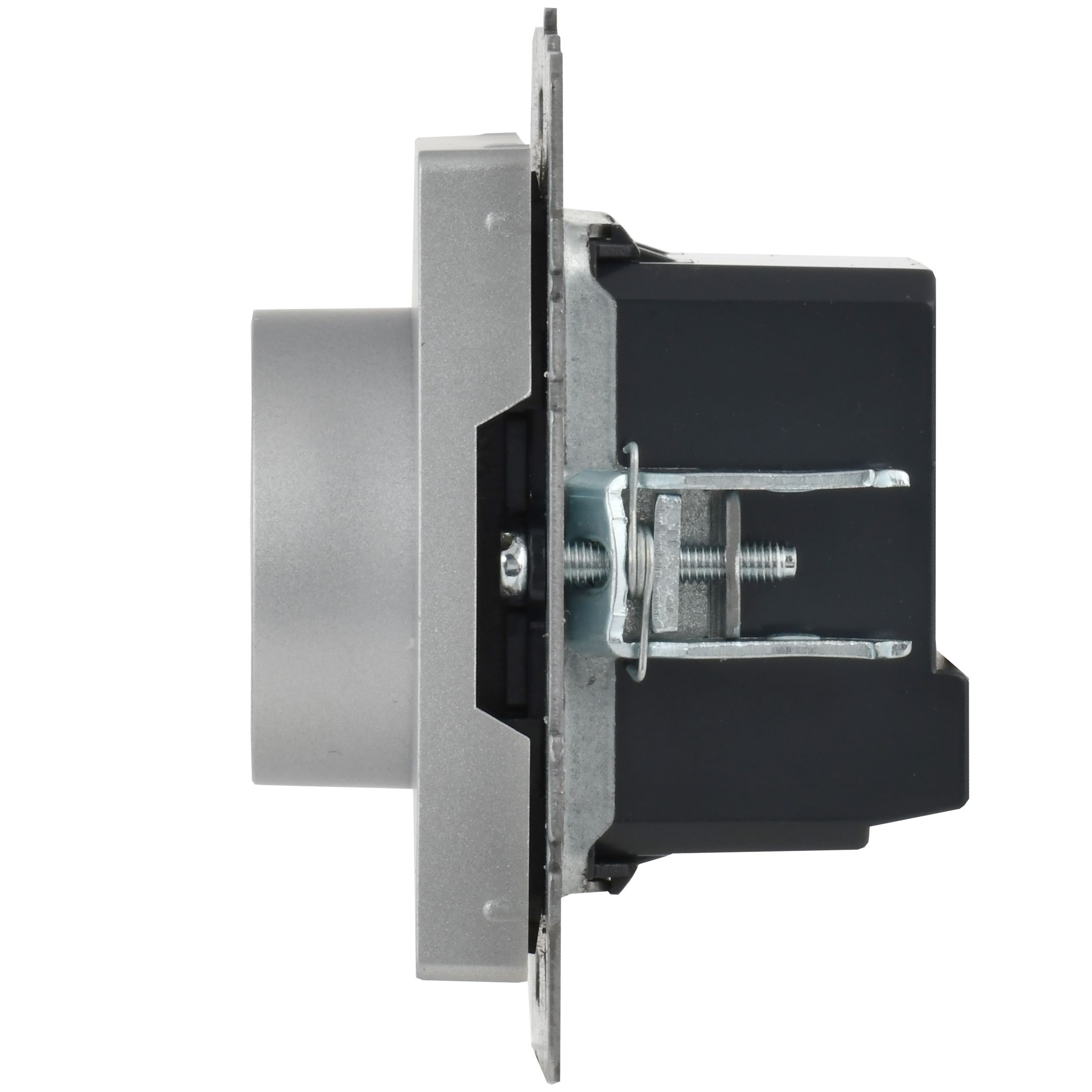 BRITE Термостат электронный с индикацией ТС10-1-БрА алюминий ИЭК