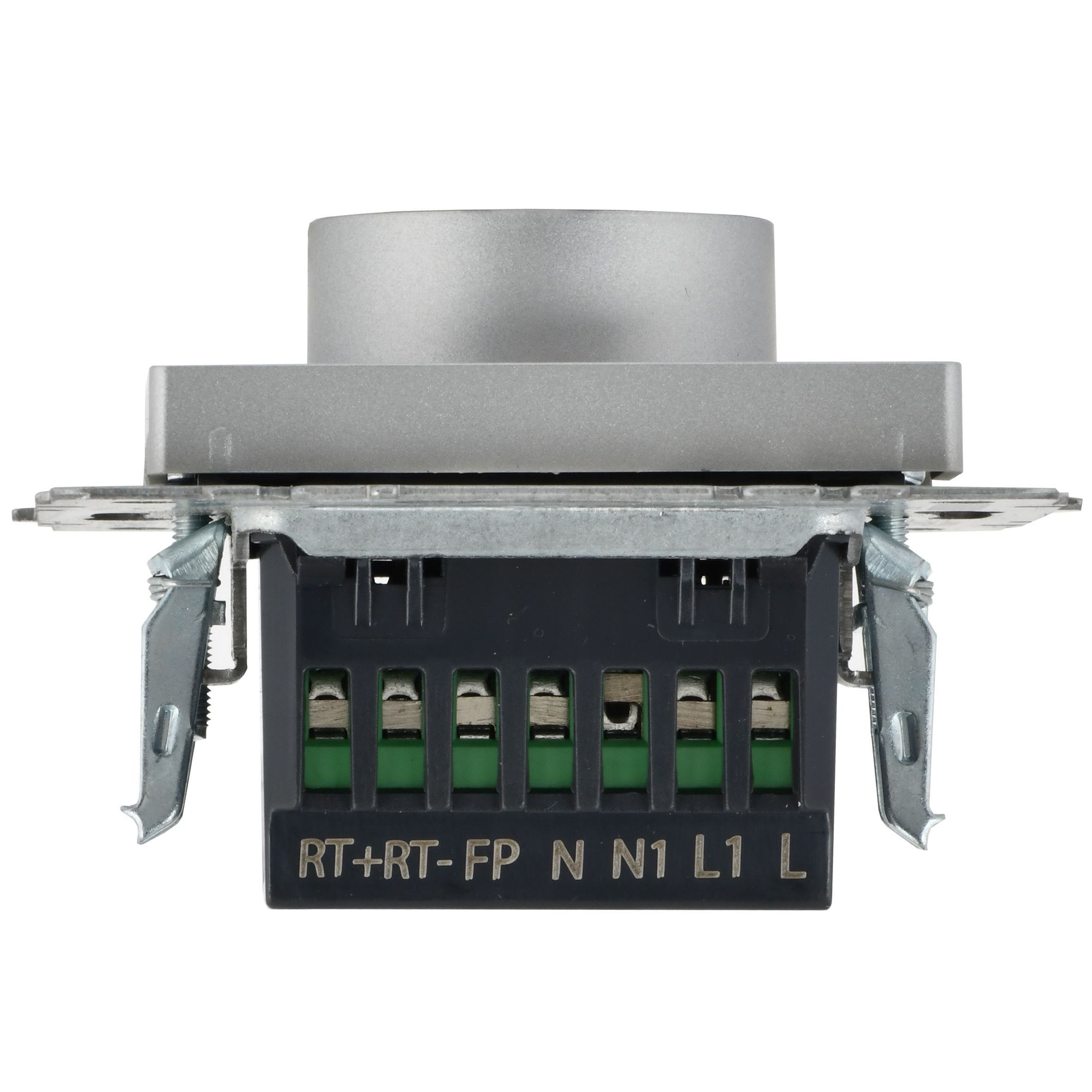 BRITE Термостат электронный с индикацией ТС10-1-БрА алюминий ИЭК