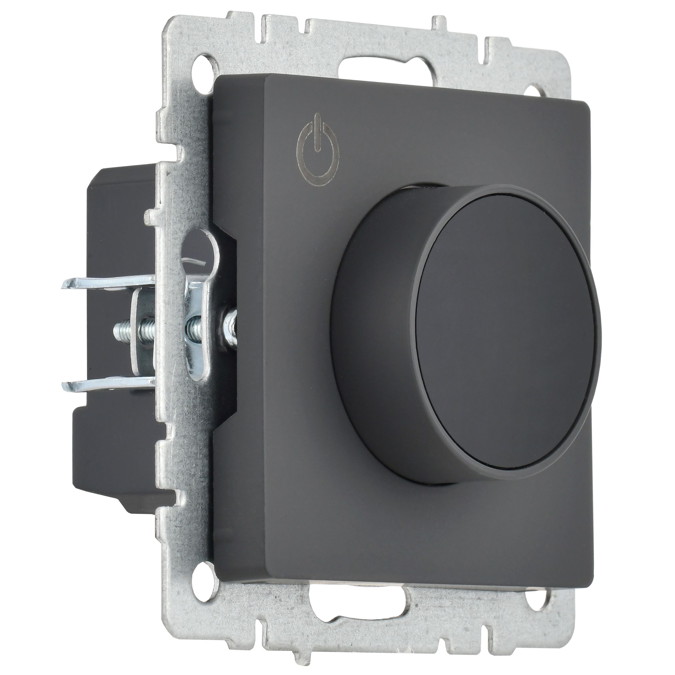 BRITE Термостат электронный с индикацией ТС10-1-БрГ графит ИЭК