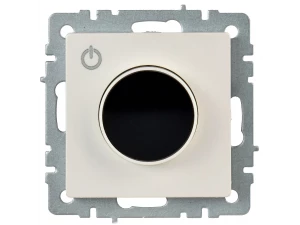 BRITE Термостат электронный с индикацией ТС10-1-БрЖ жемчуг ИЭК